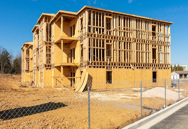 portable temporary chain link fence installations designed to secure construction zones in Fort Carson